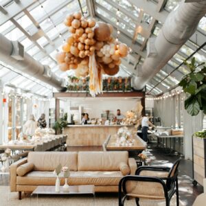 Wild life themed baby shower decor and rentals.