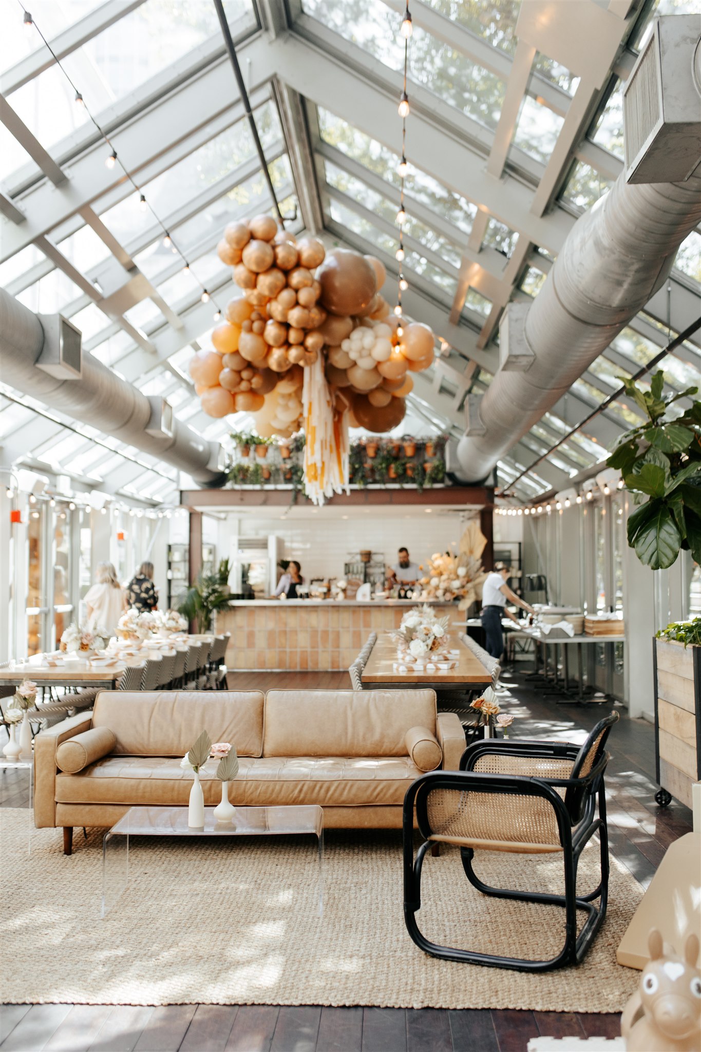 Wild life themed baby shower decor and rentals.