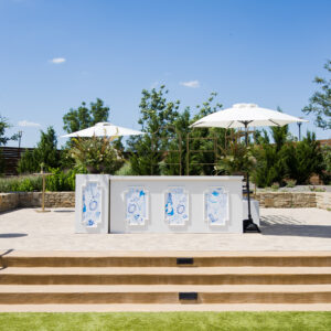 Custom bar facade from Render Rentals in Dallas, Texas.