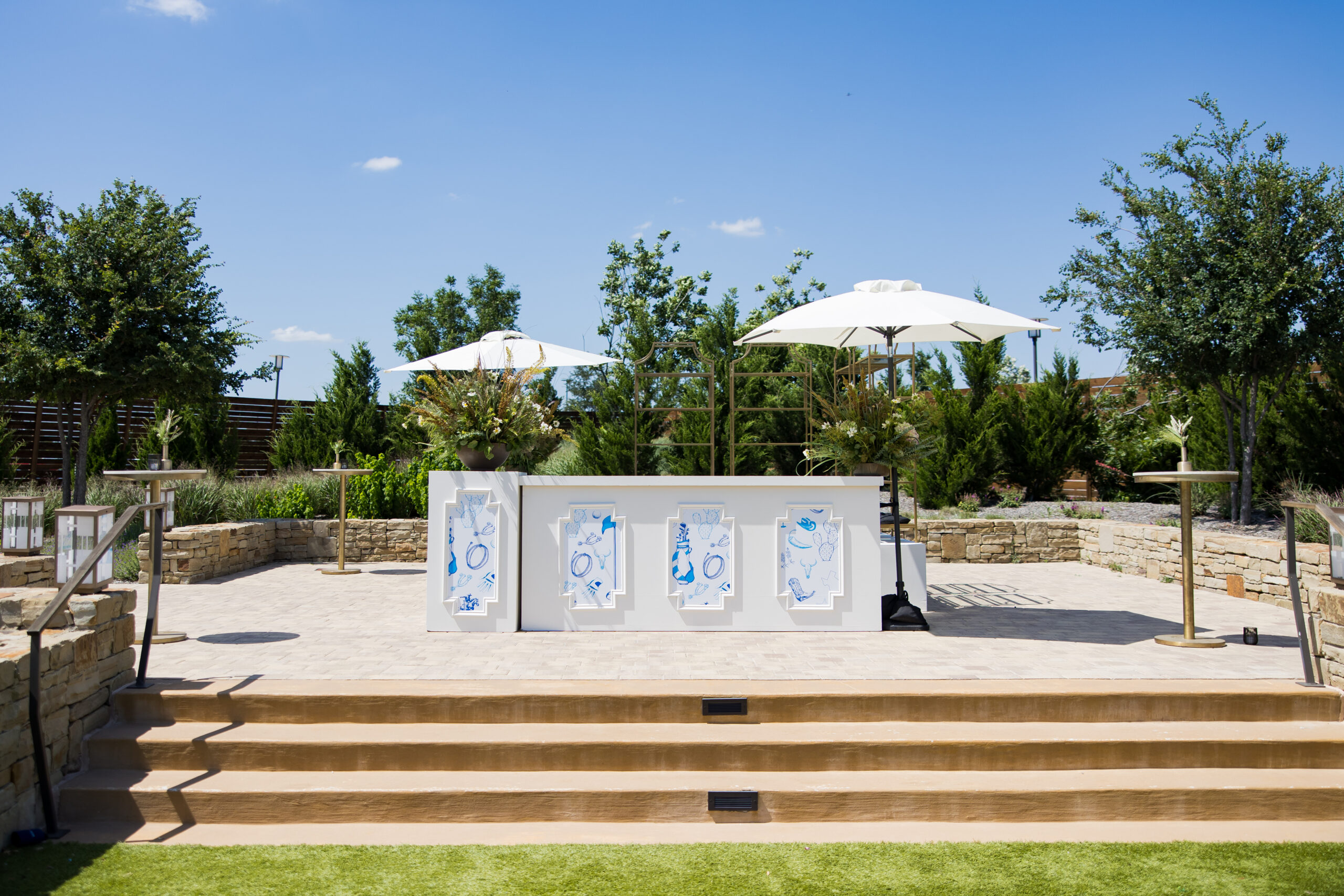 Custom bar facade from Render Rentals in Dallas, Texas.